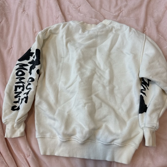 Zara Cream Ribbed Sweatshirt - Picture 4 of 4